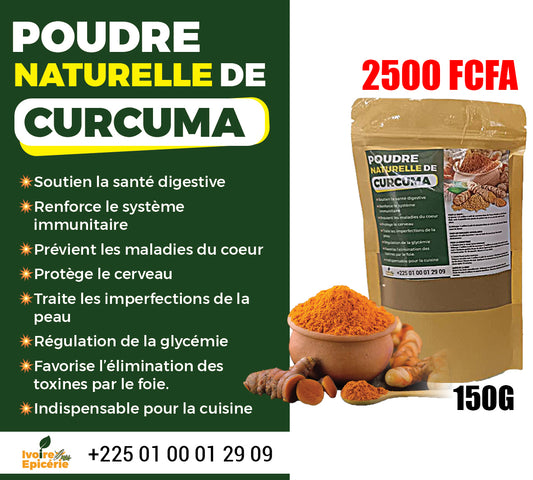 POUDRE DE CURCUMA 150g à 2 500 FCFA